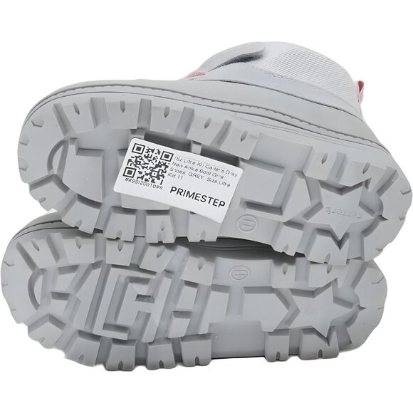 Carter's Gray Ankle Boots for Girls with Hook-and-Loop Strap US 11 - Picture 6 of 6